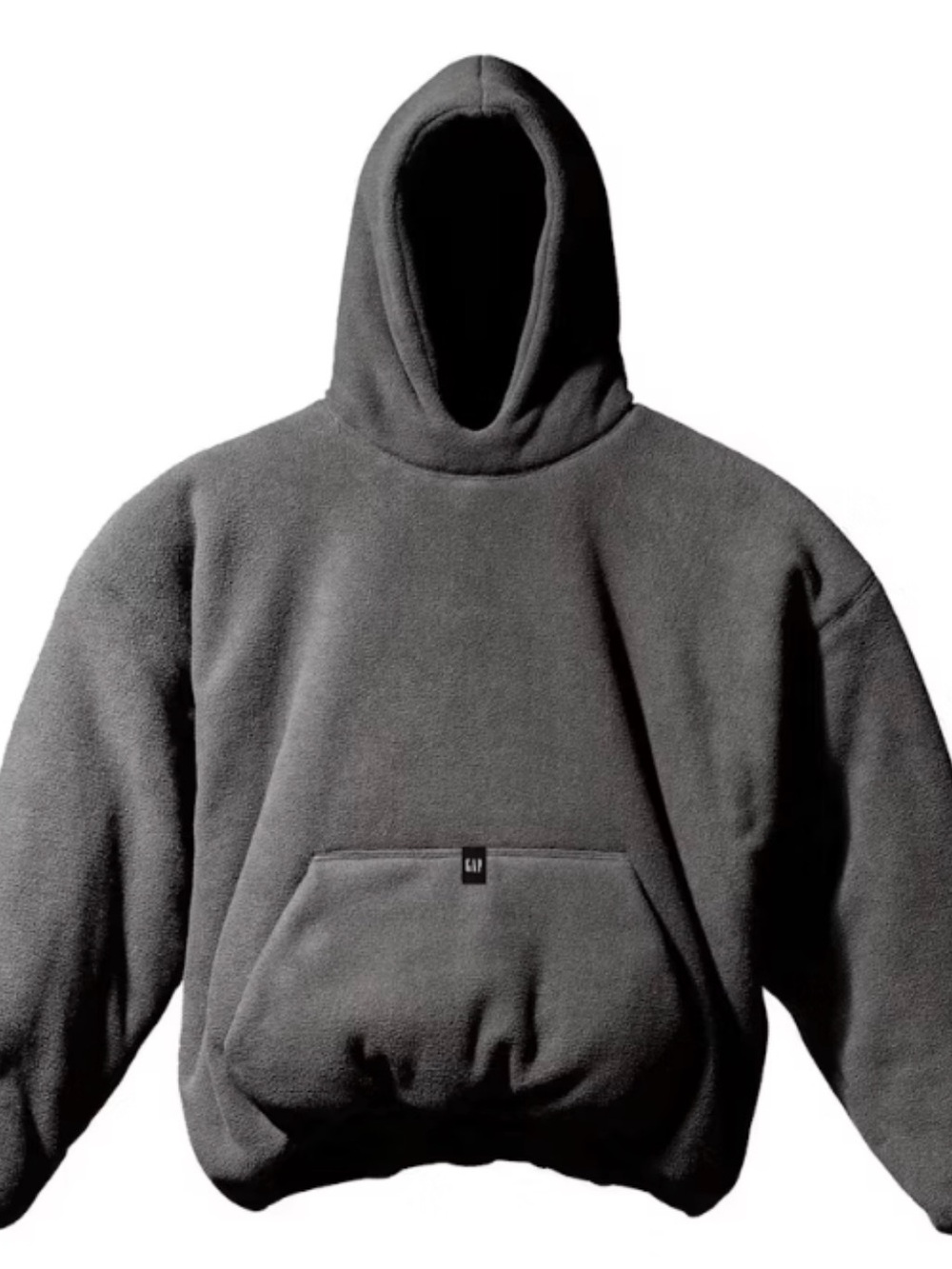 Yeezy Charcoal Gray Fleece Pullover Hoodie